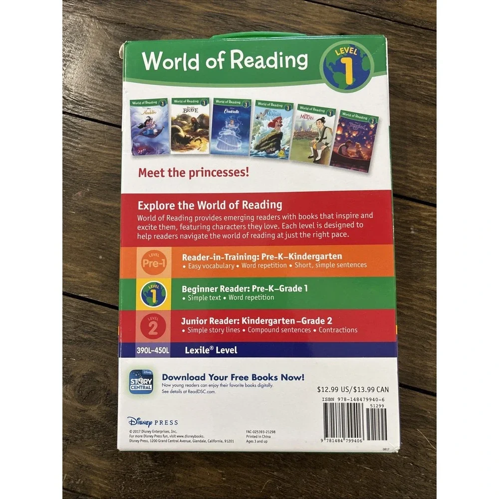 World of Reading Disney Princess Books Level‎ 1 Boxed Set: Level 1